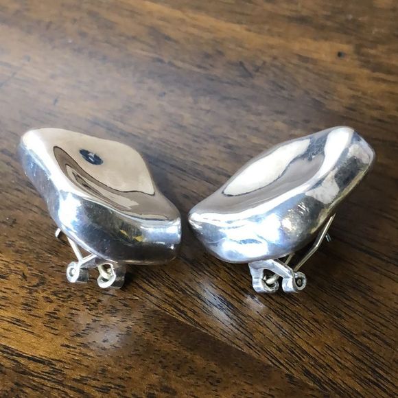 SIMON SEBBAG Sterling Silver Square Early Edition Earrings Made In Israel - Picture 4 of 17